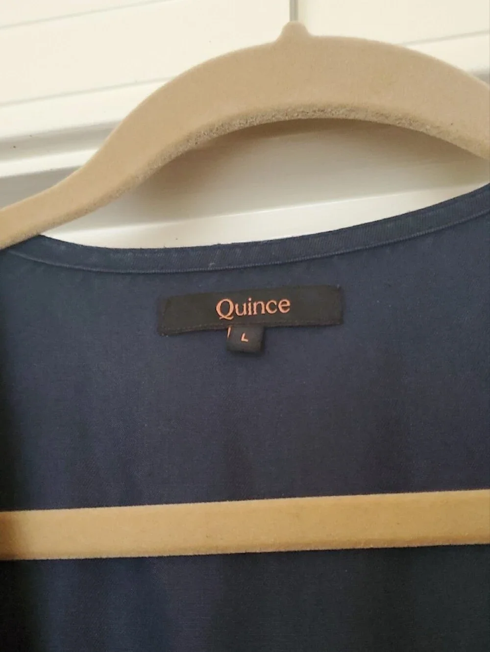 Quince Navy Midi Dress - Picture 4 of 5